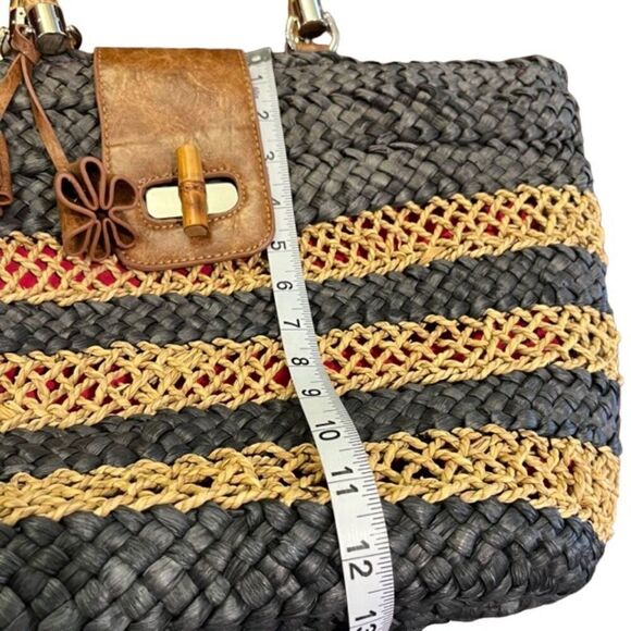 Caribbean Joe Straw Market Beach Tote Bag - Picture 13 of 13